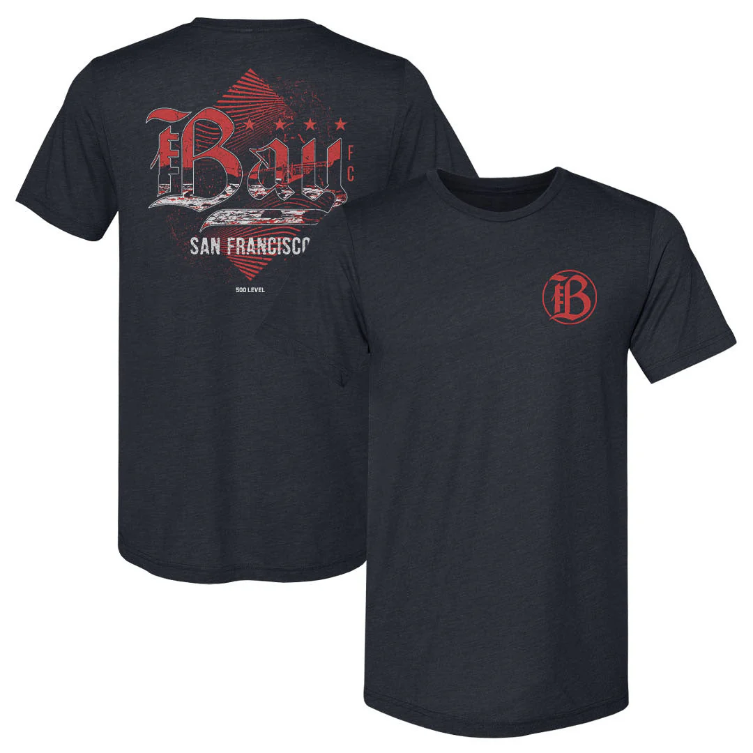 Unisex Bay FC Navy Hometown Slim-Fit Tee