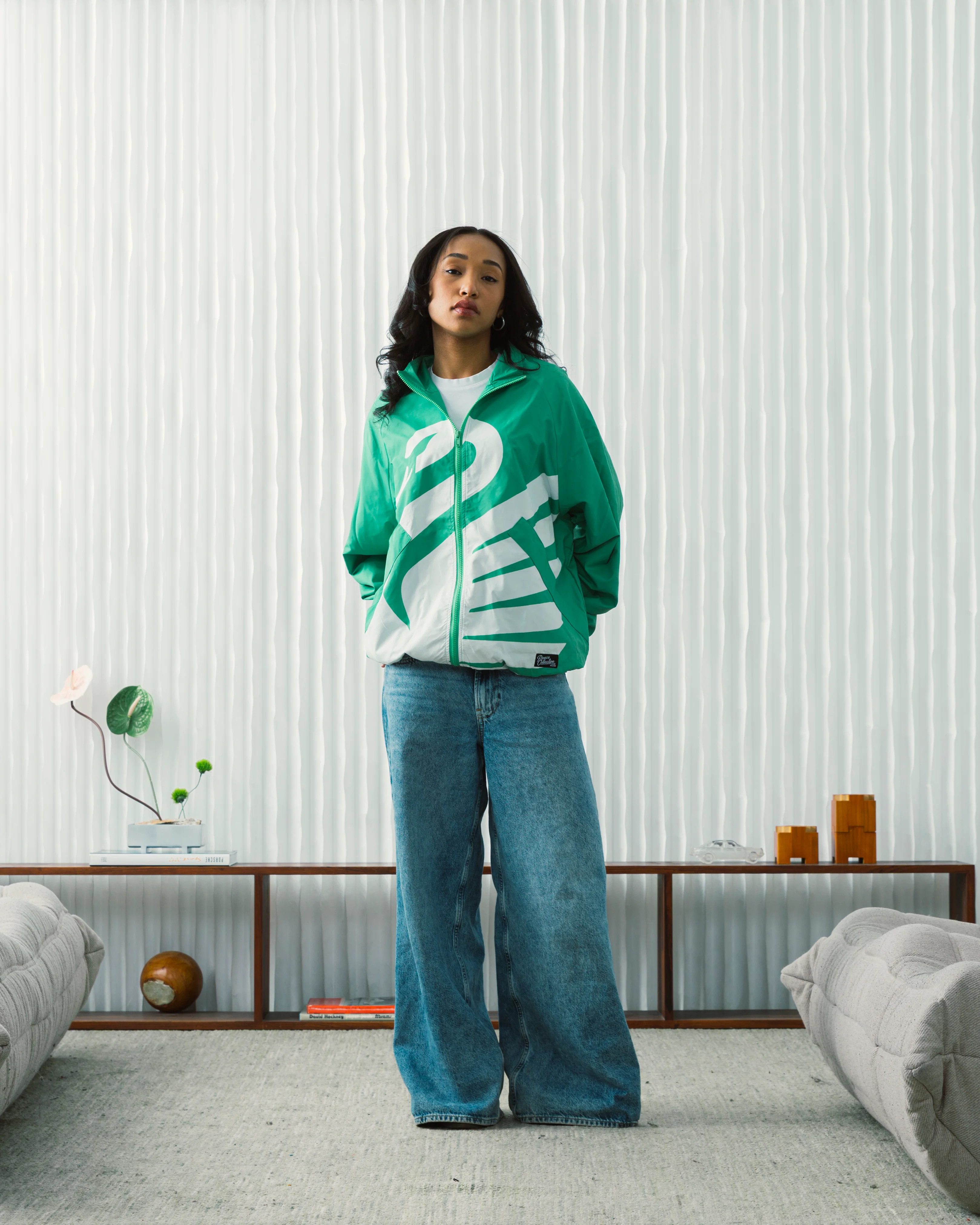 Unisex Boston Legacy FC Emblem Nylon Jacket - Image 2