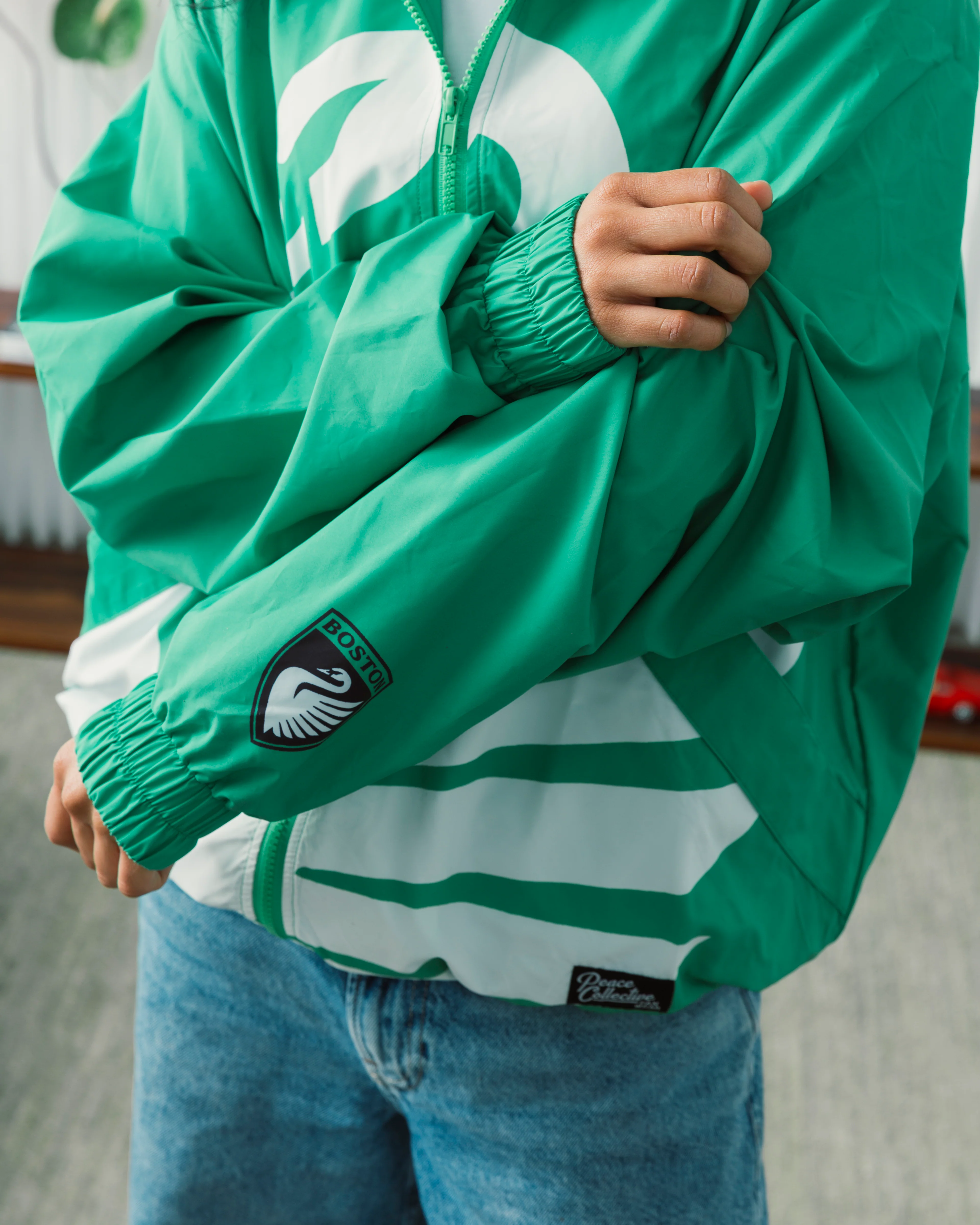 Unisex Boston Legacy FC Emblem Nylon Jacket - Image 3