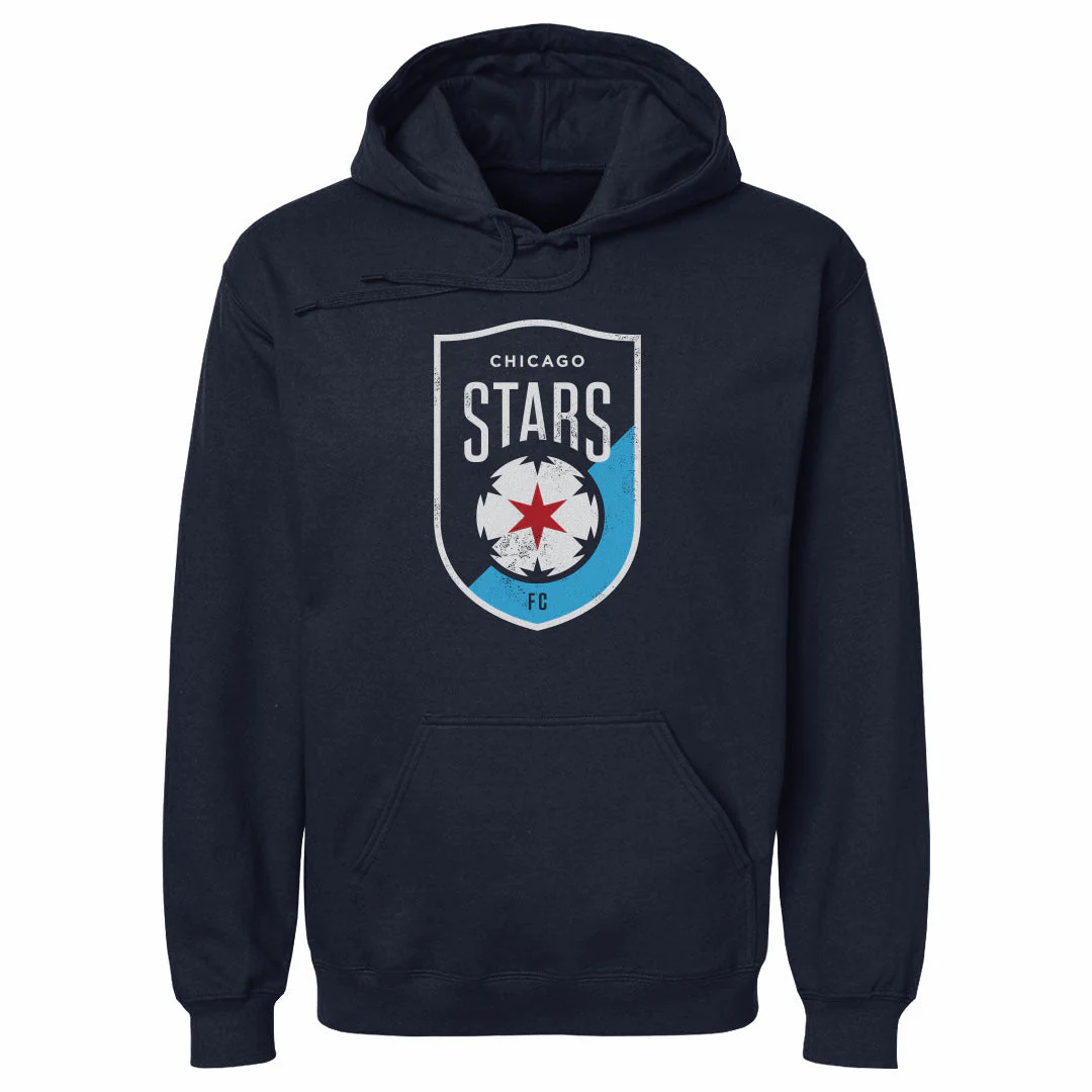 Unisex Chicago Stars FC Navy Vintage Primary Logo Hoodie