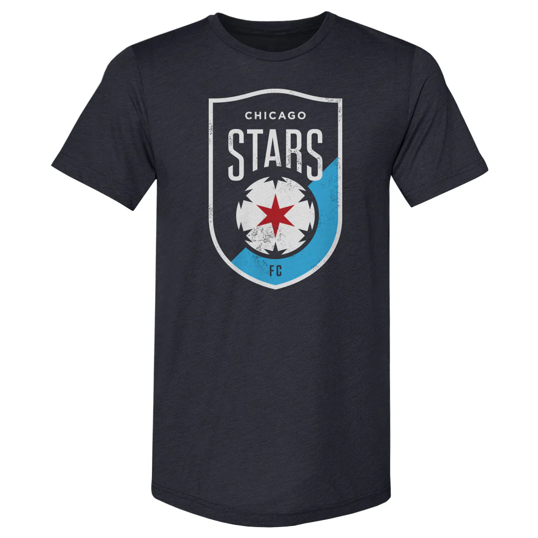 Unisex Chicago Stars FC Navy Vintage Primary Logo Slim-Fit Tee