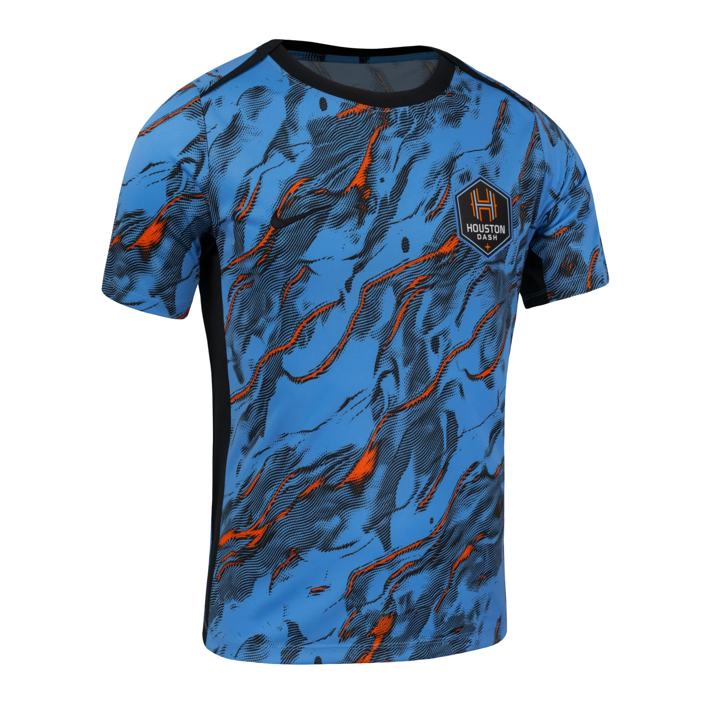 Unisex Houston Dash Nike Blue 2025 Pre-Match Top - Image 3