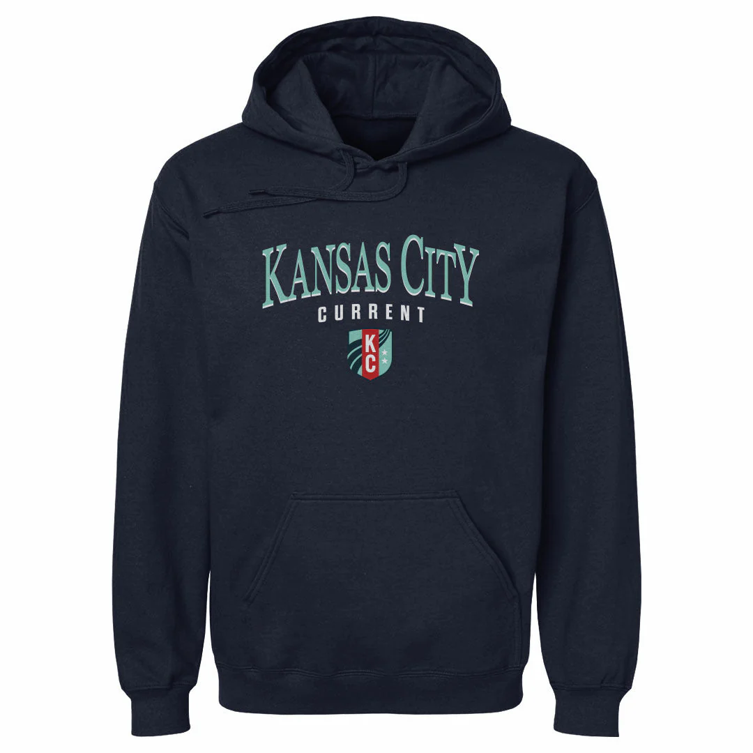 Unisex KC Current Arched Wordmark Hoodie - Image 2