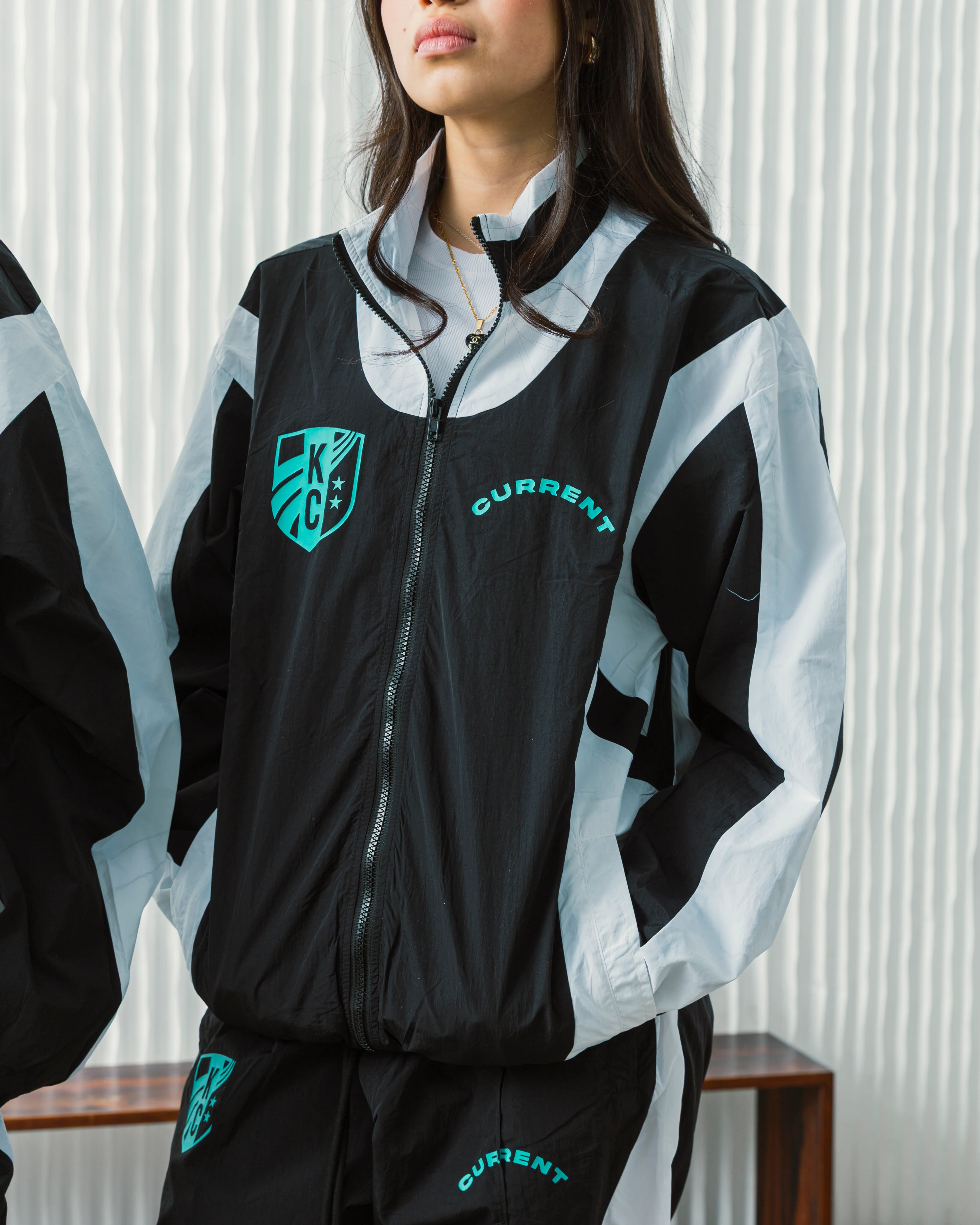 Unisex KC Current Color Block Track Jacket - Image 4