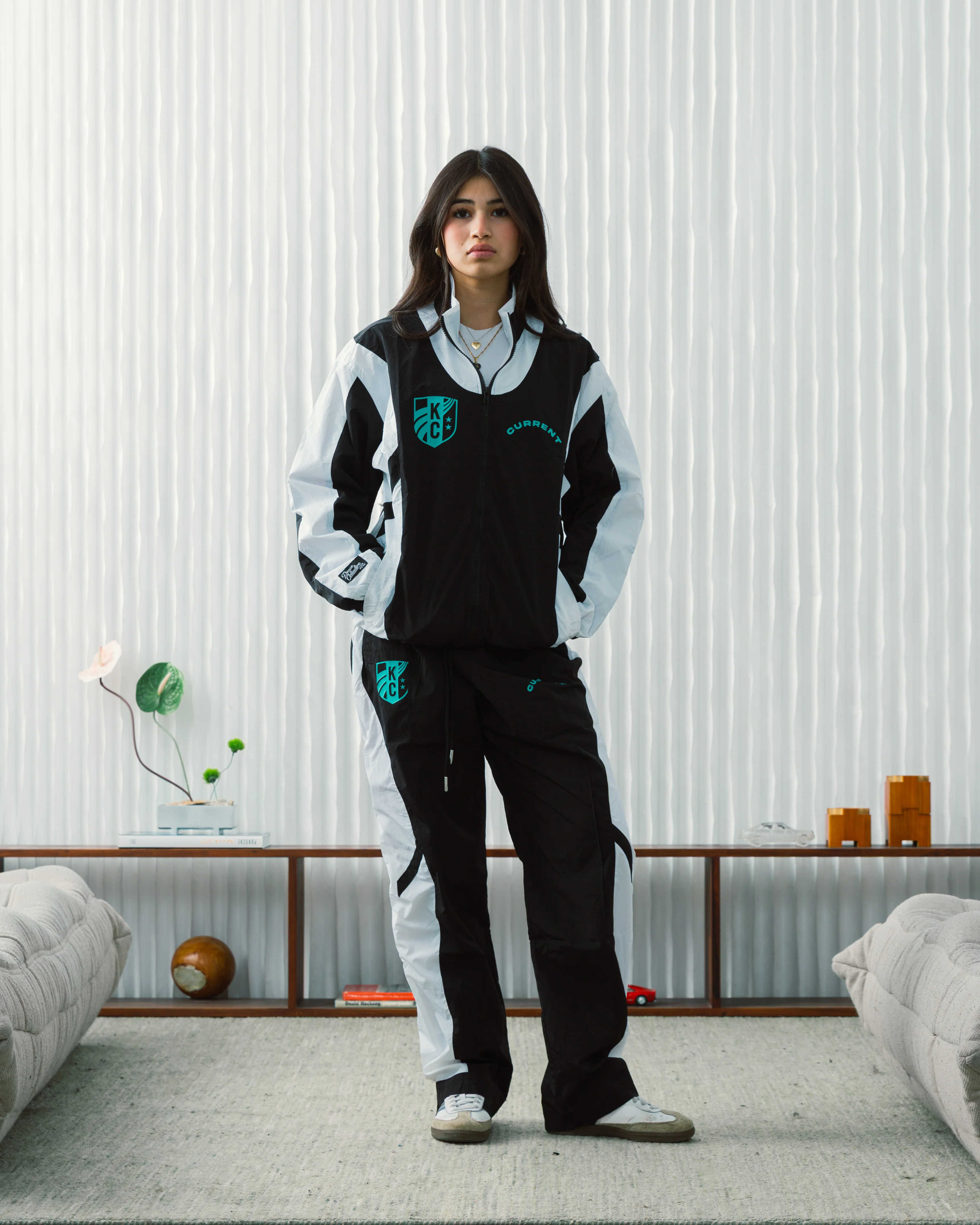 Unisex KC Current Color Block Track Jacket - Image 3