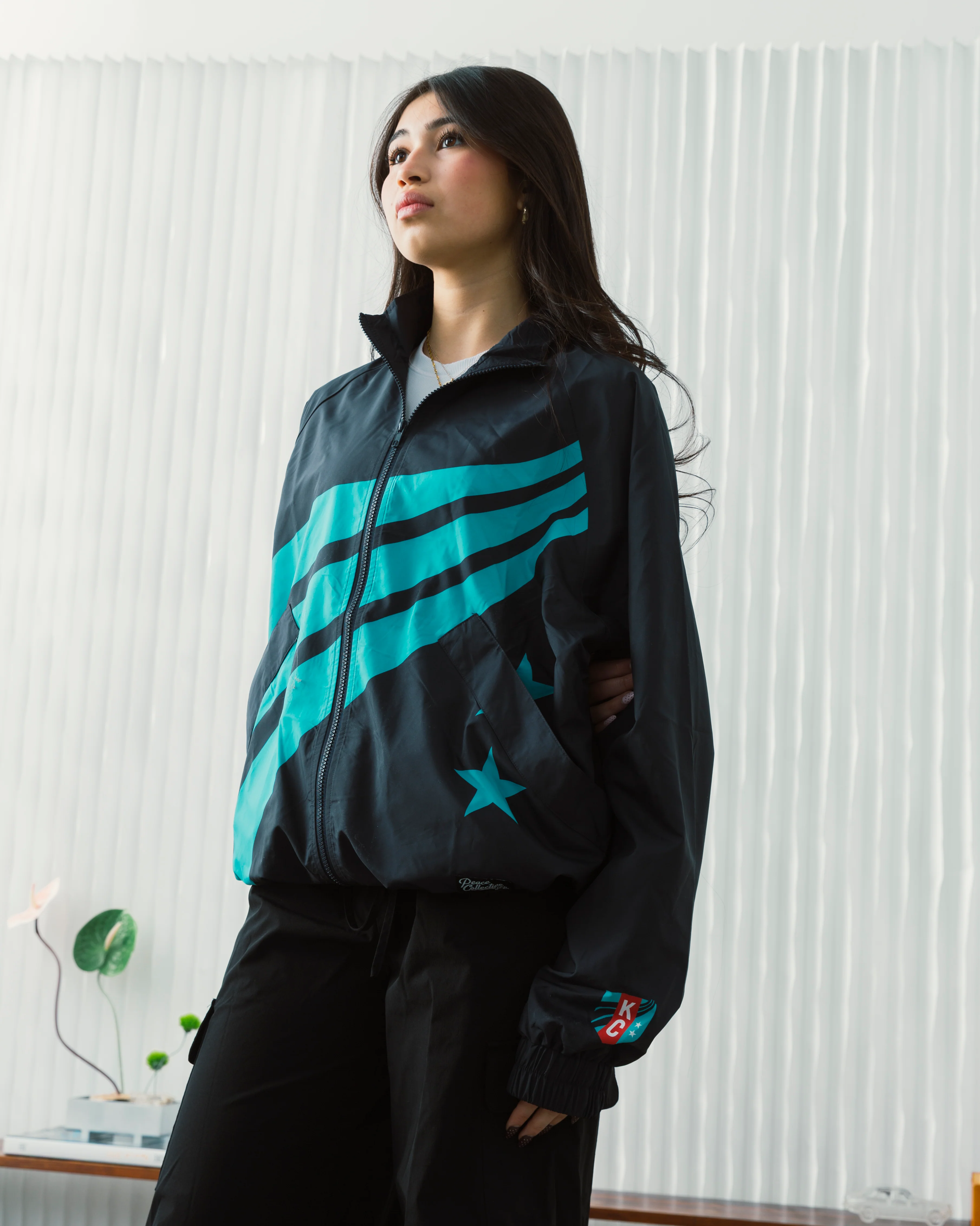 Unisex KC Current Emblem Nylon Jacket - Image 3