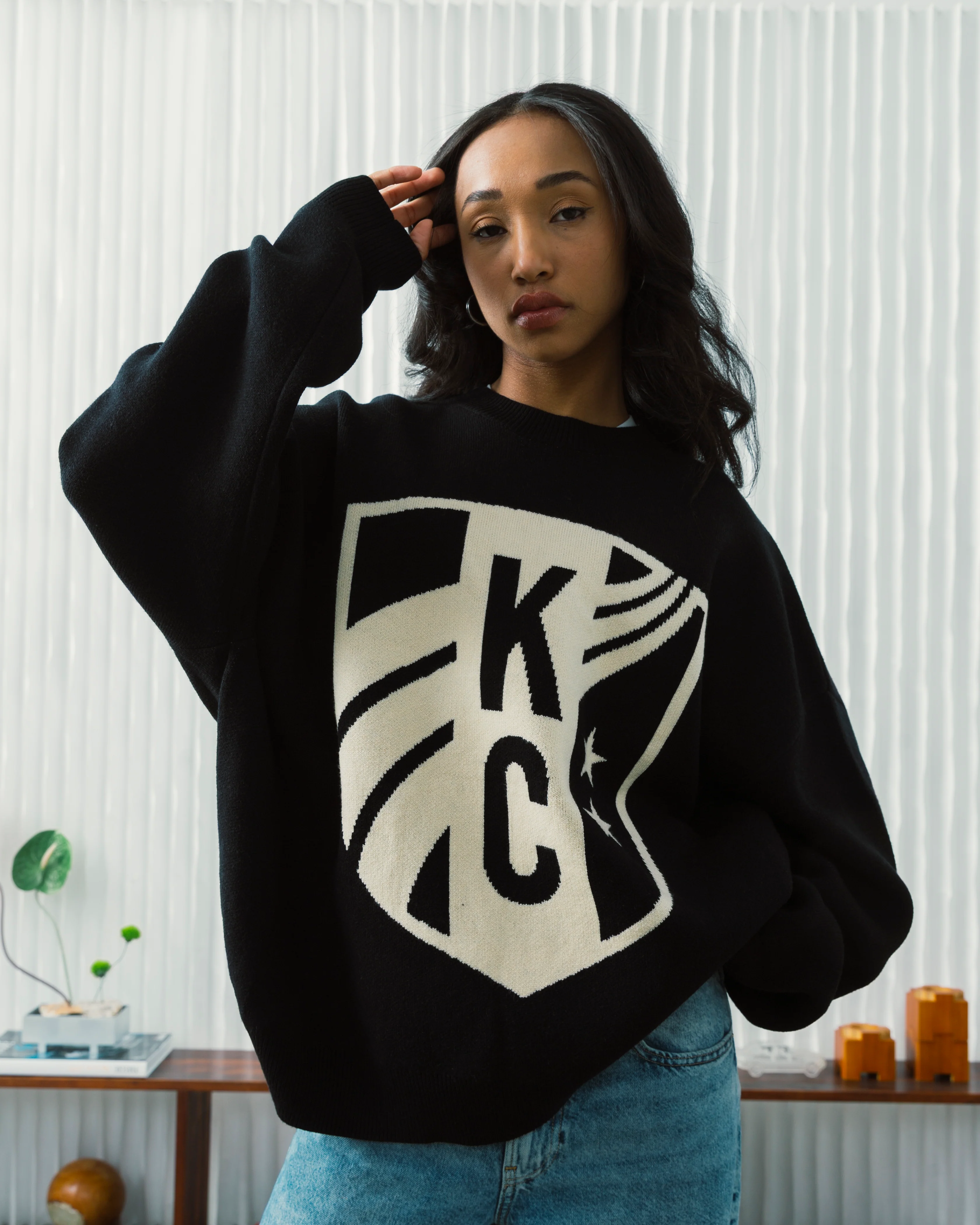 Unisex KC Current Essentials Knit Sweater - Image 4