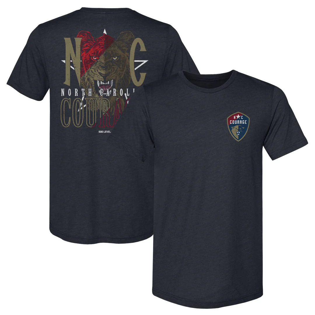 Unisex NC Courage Navy Hometown Slim-Fit Tee
