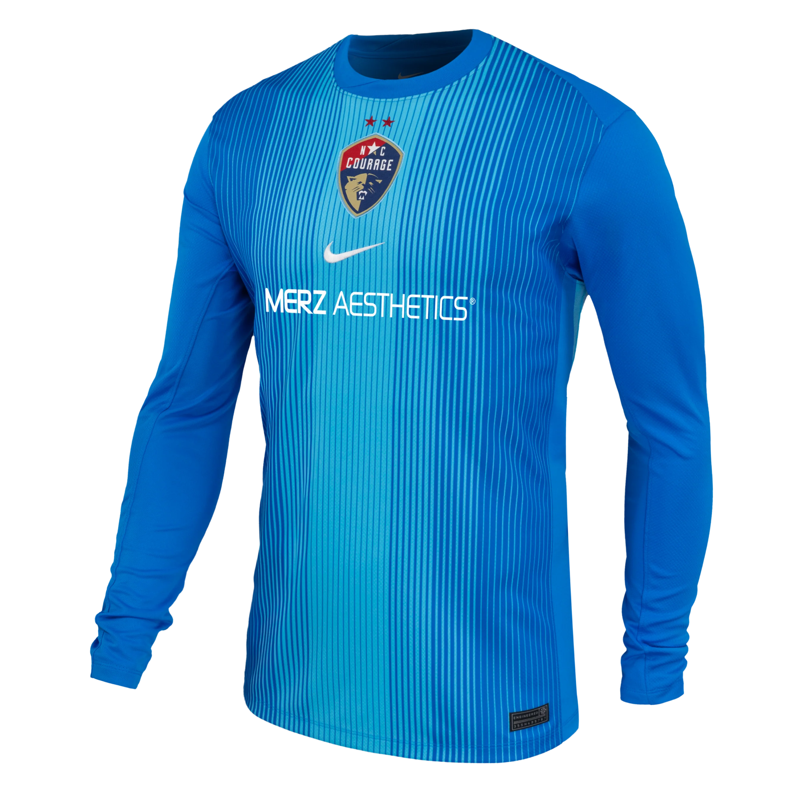 Unisex NC Courage Nike Blue 2025 Replica Goalkeeper Jersey - Image 2