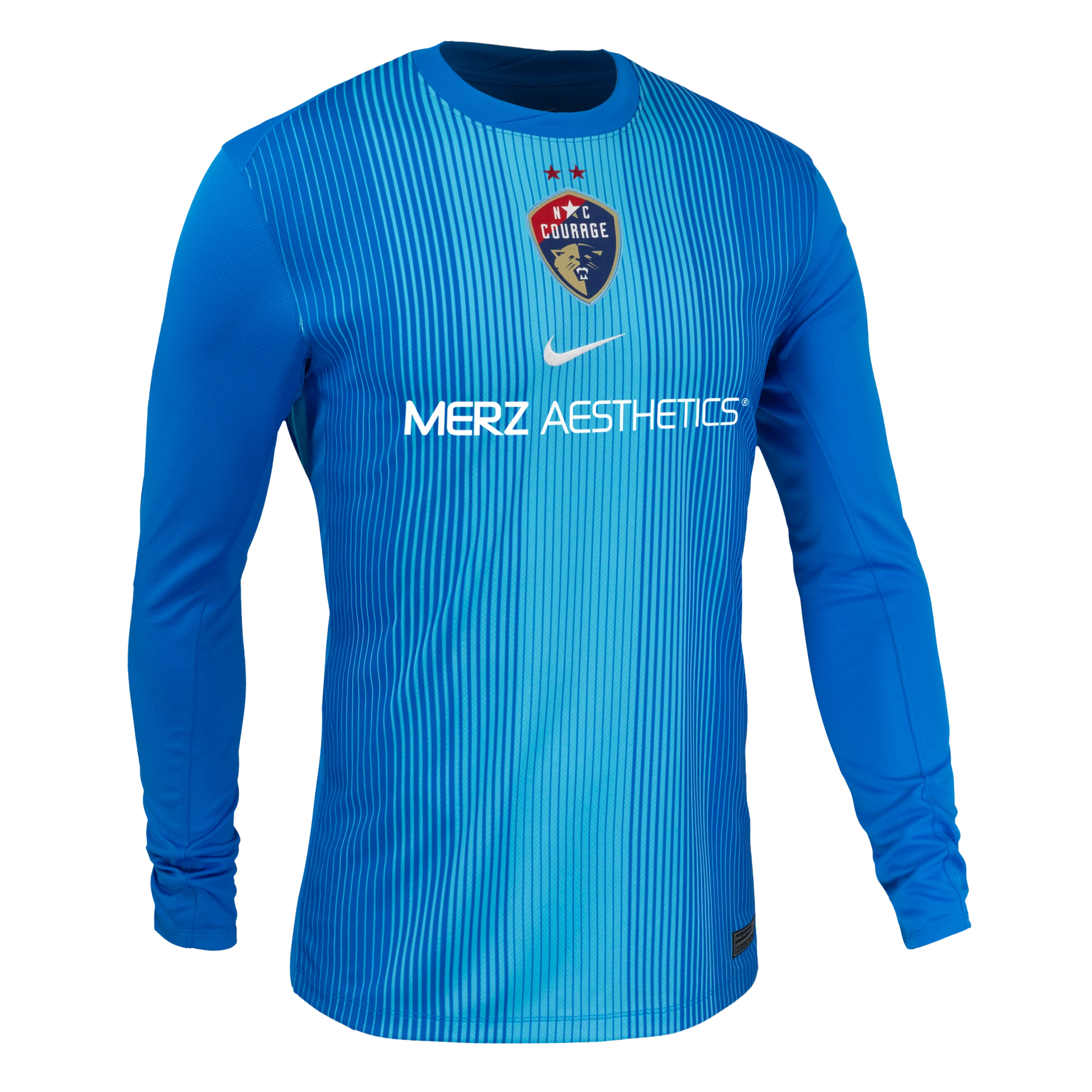 Unisex NC Courage Nike Blue 2025 Replica Goalkeeper Jersey - Image 3