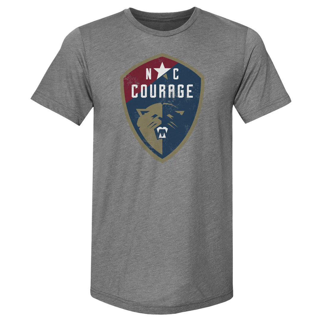 Unisex NC Courage Vintage Primary Logo Slim-Fit Tee - Image 2