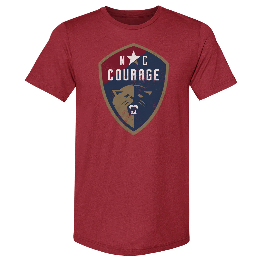 Unisex NC Courage Vintage Primary Logo Slim-Fit Tee - Image 4