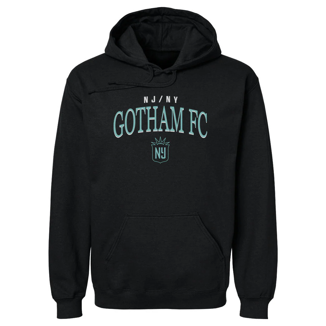 Unisex NJ/NY Gotham FC Black Arched Wordmark Hoodie