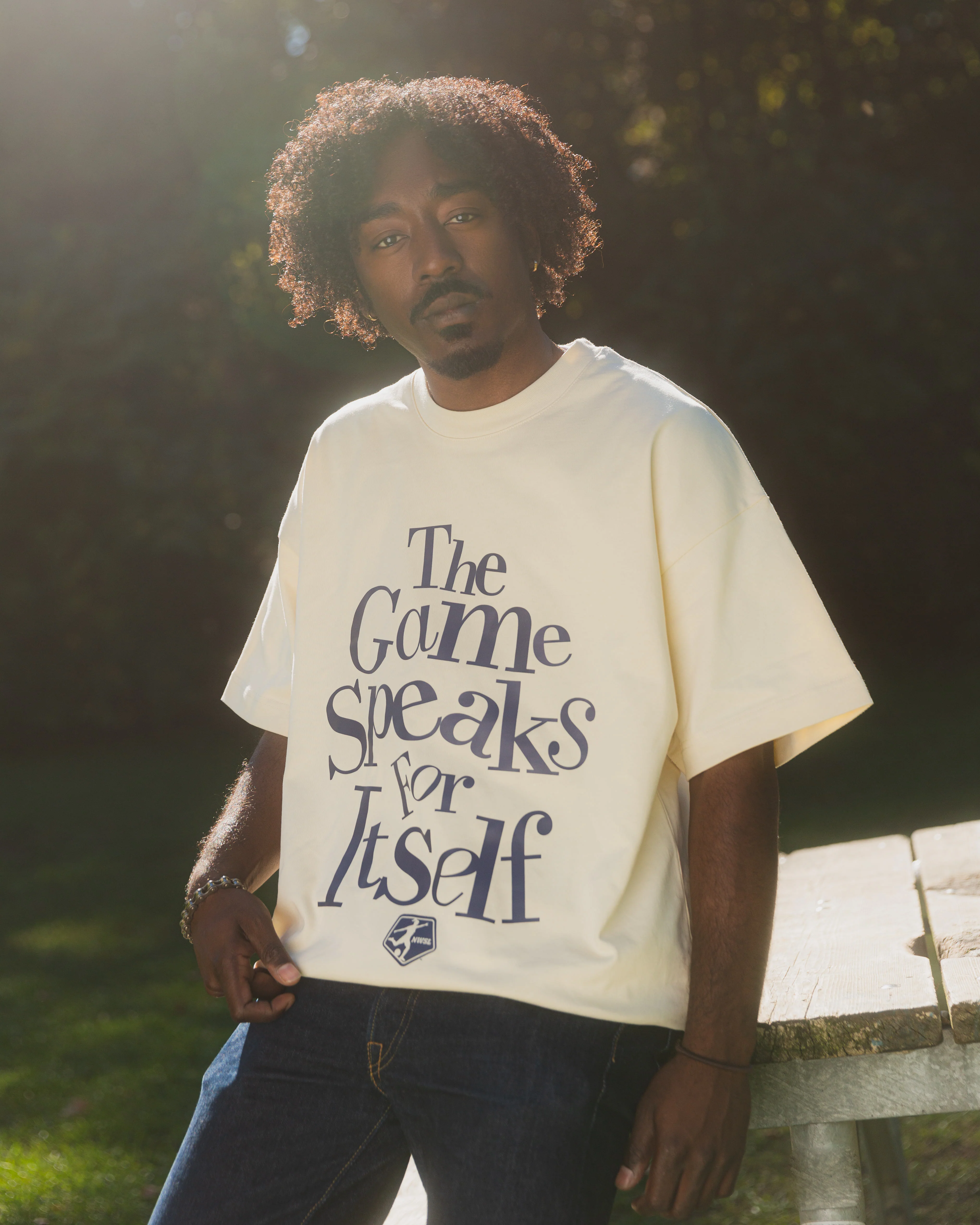 Unisex NWSL Game Speaks Ivory Tee - Image 2