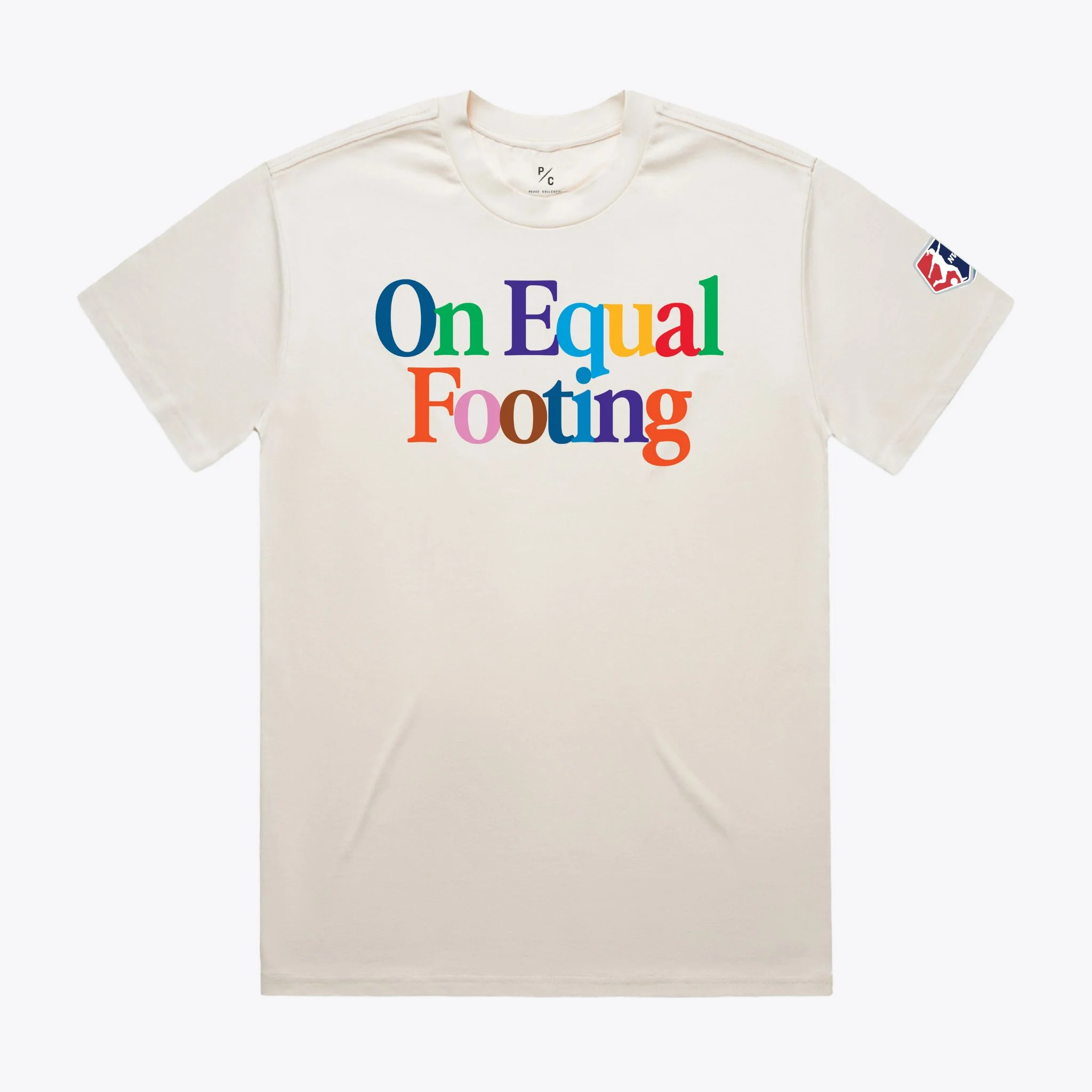 Unisex NWSL On Equal Footing Ivory Tee - Image 3
