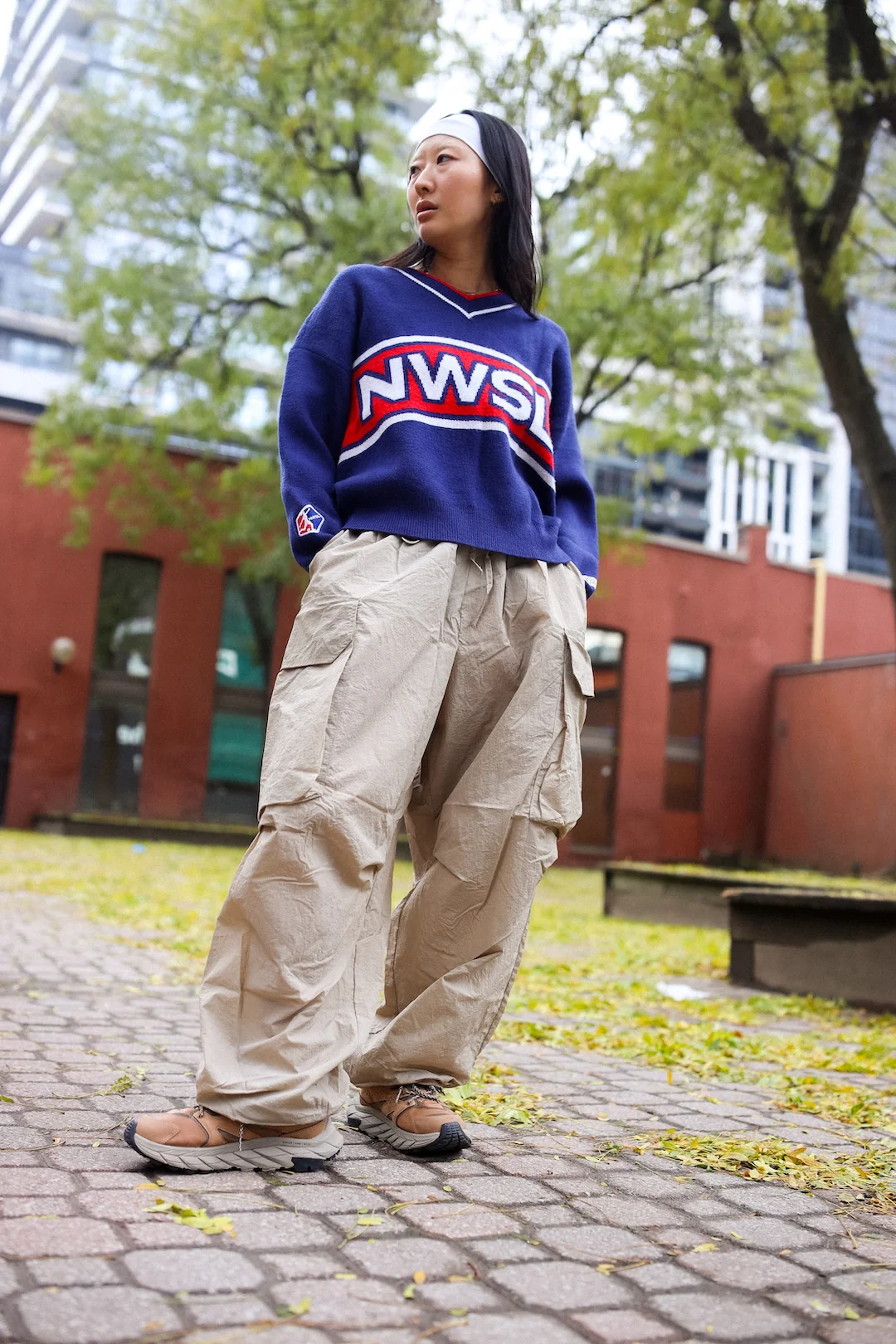 Unisex NWSL V-Neck Knit Sweater - Image 3