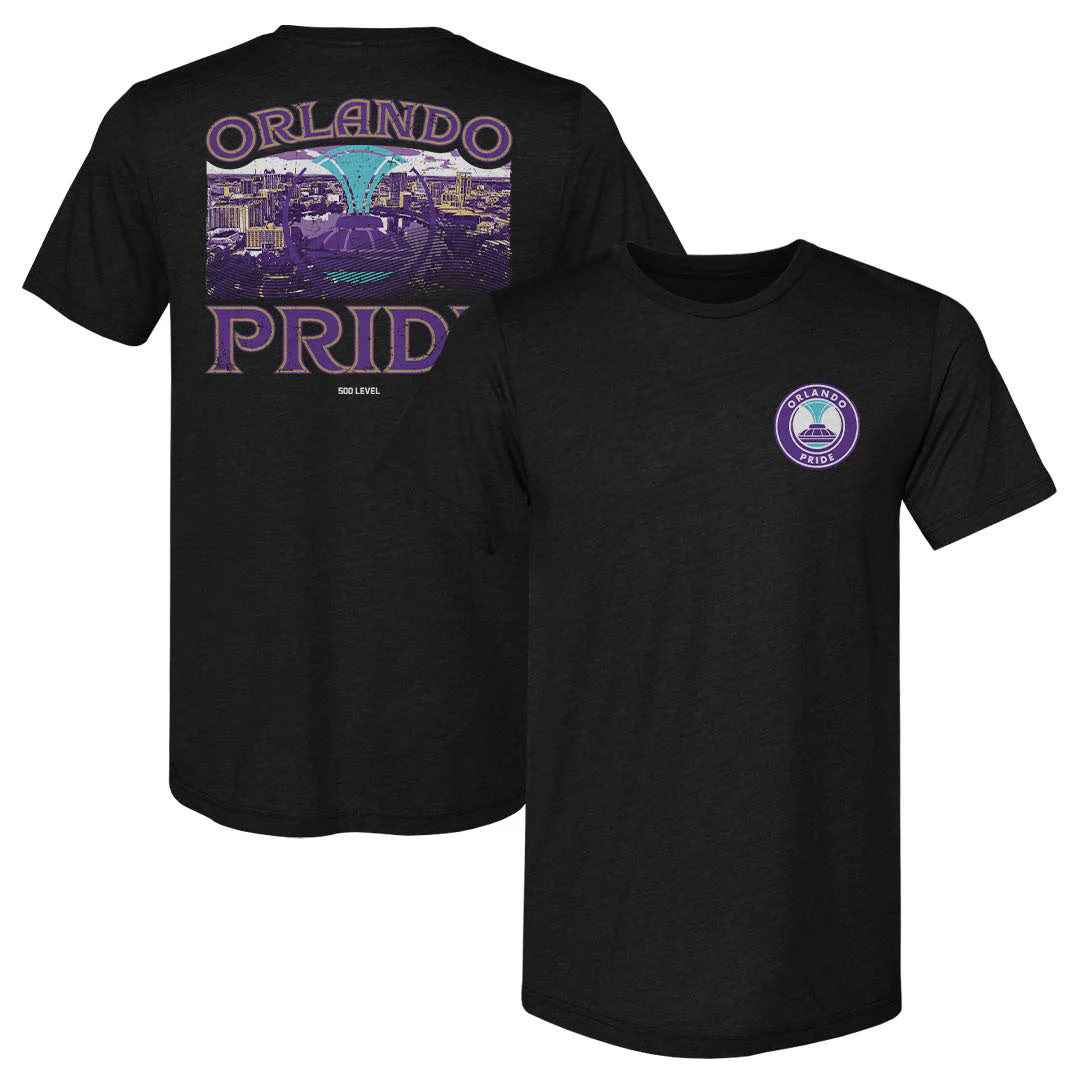 Unisex Orlando Pride Black Hometown Slim-Fit Tee