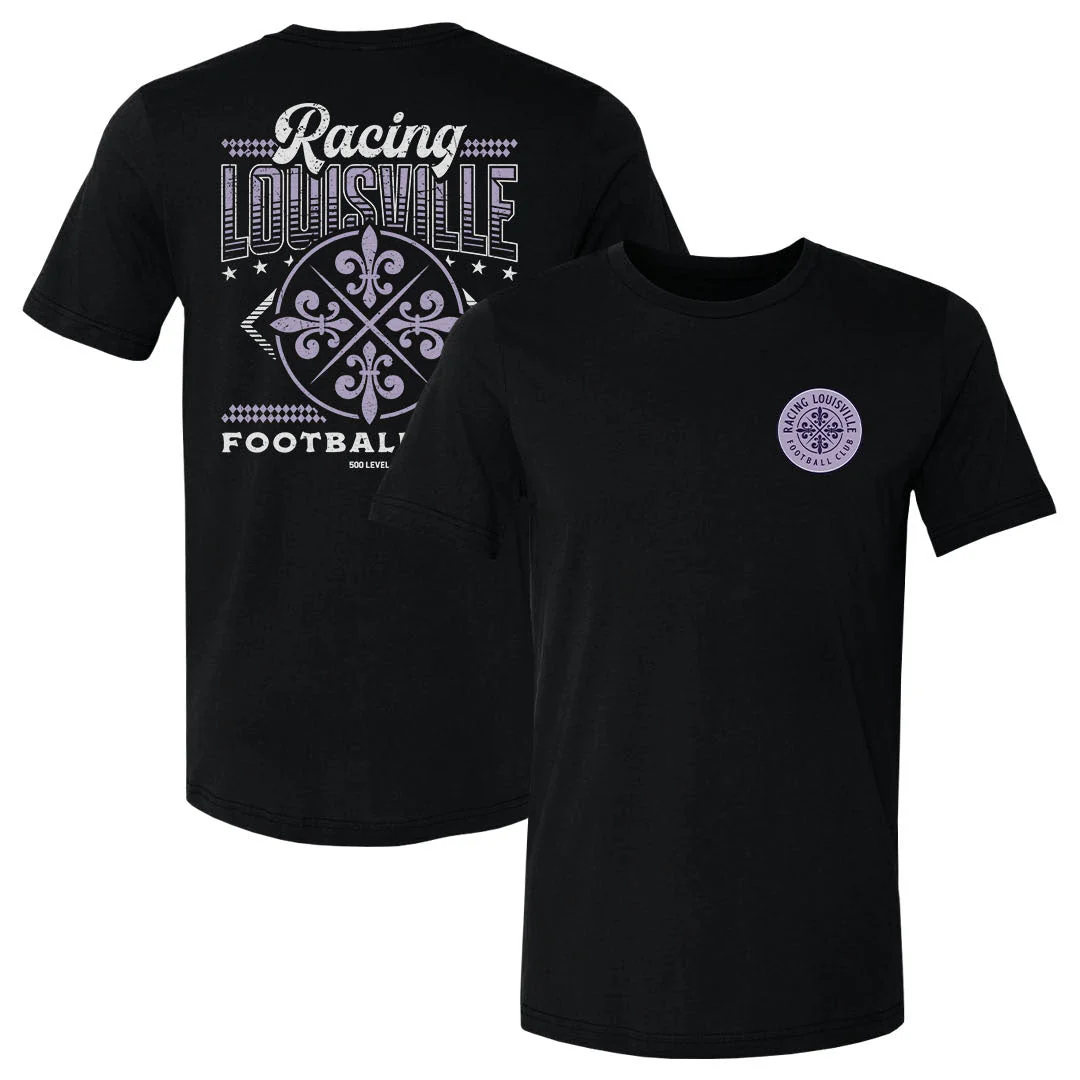Unisex Racing Louisville Black Hometown Tee