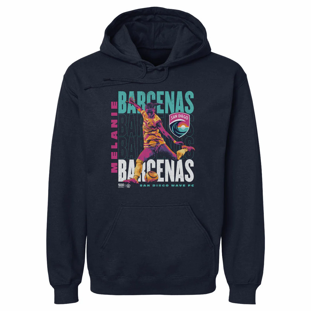 Unisex San Diego Wave Navy Melanie Barcenas Repeat Hoodie