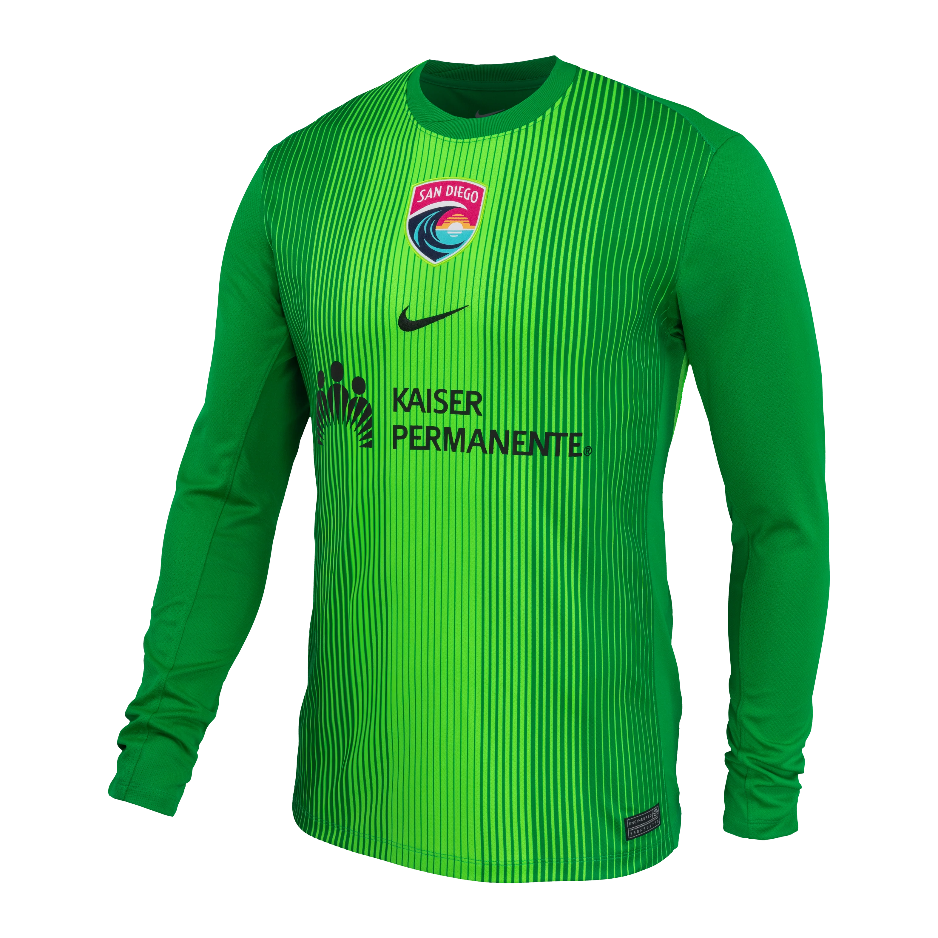 Unisex San Diego Wave Nike Green 2025 Replica Goalkeeper Jersey - Image 2
