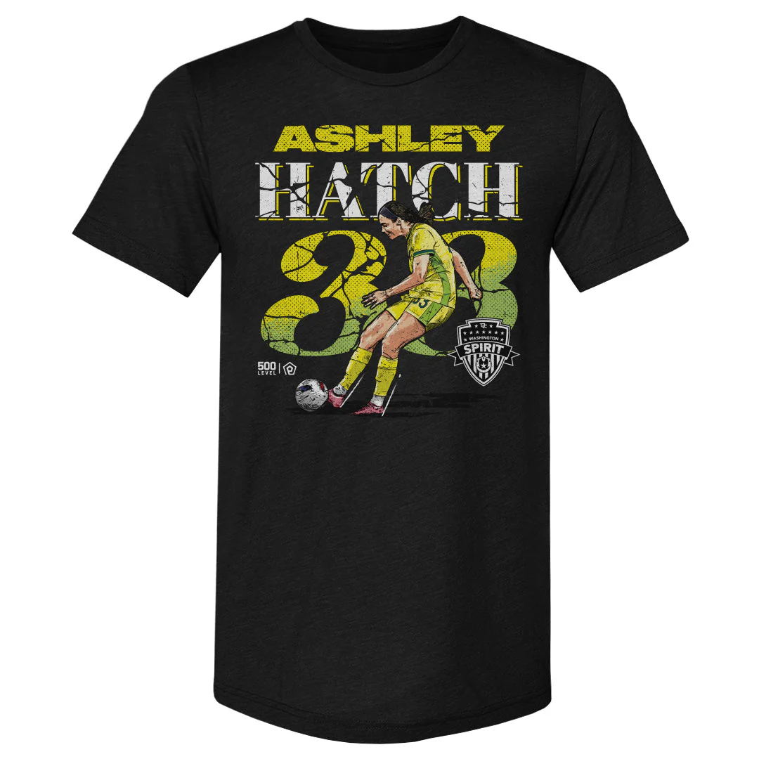 Unisex Washington Spirit Ashley Hatch Cracked Number Slim-Fit Tee