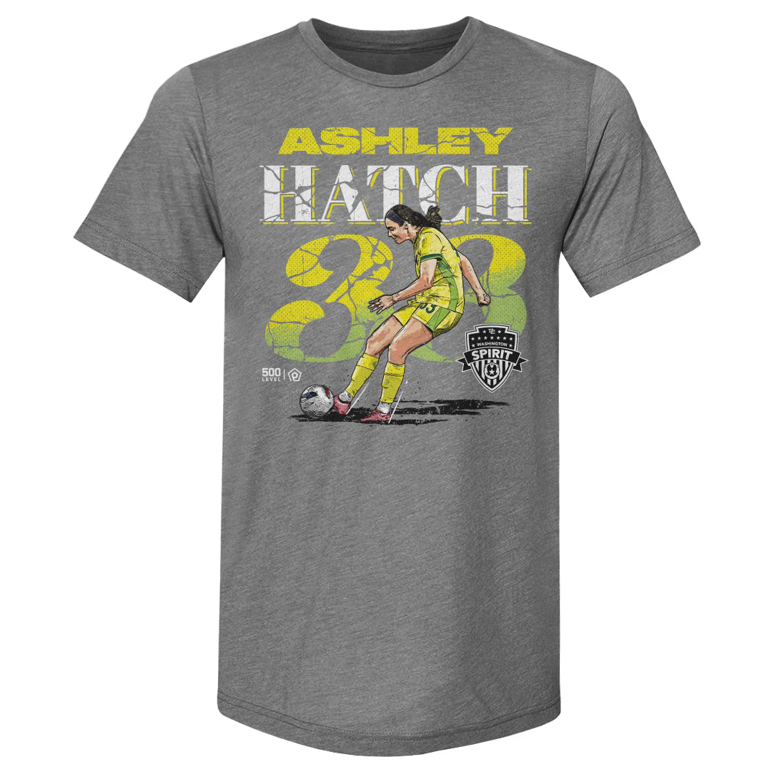 Unisex Washington Spirit Ashley Hatch Cracked Number Slim-Fit Tee - Image 2