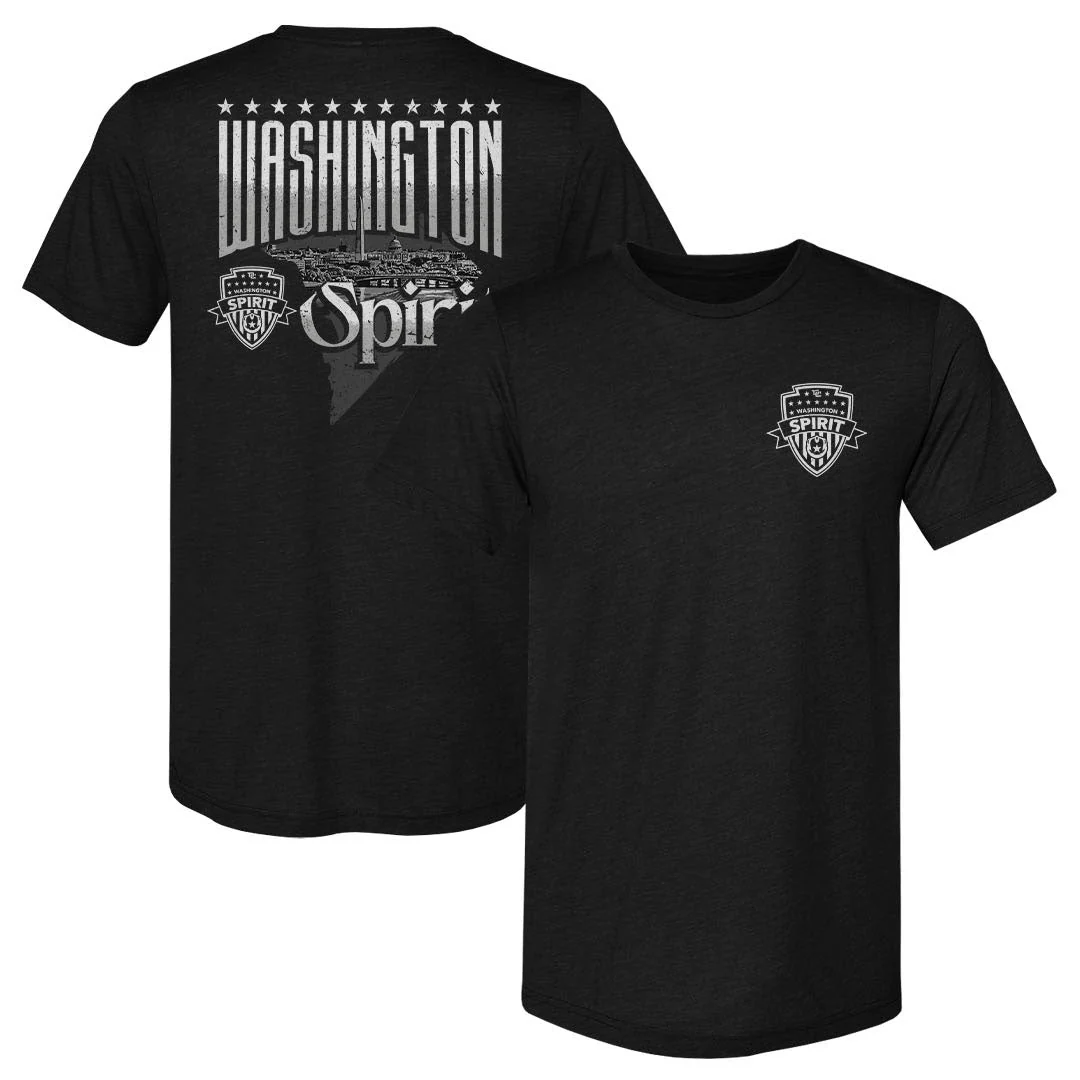 Unisex Washington Spirit Black Hometown Slim-Fit Tee