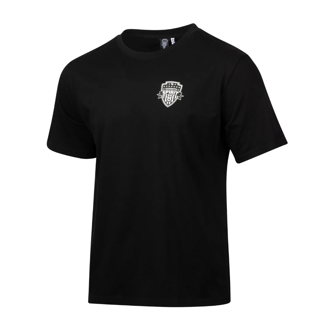 Unisex Washington Spirit Black Scripted Tee - Image 2
