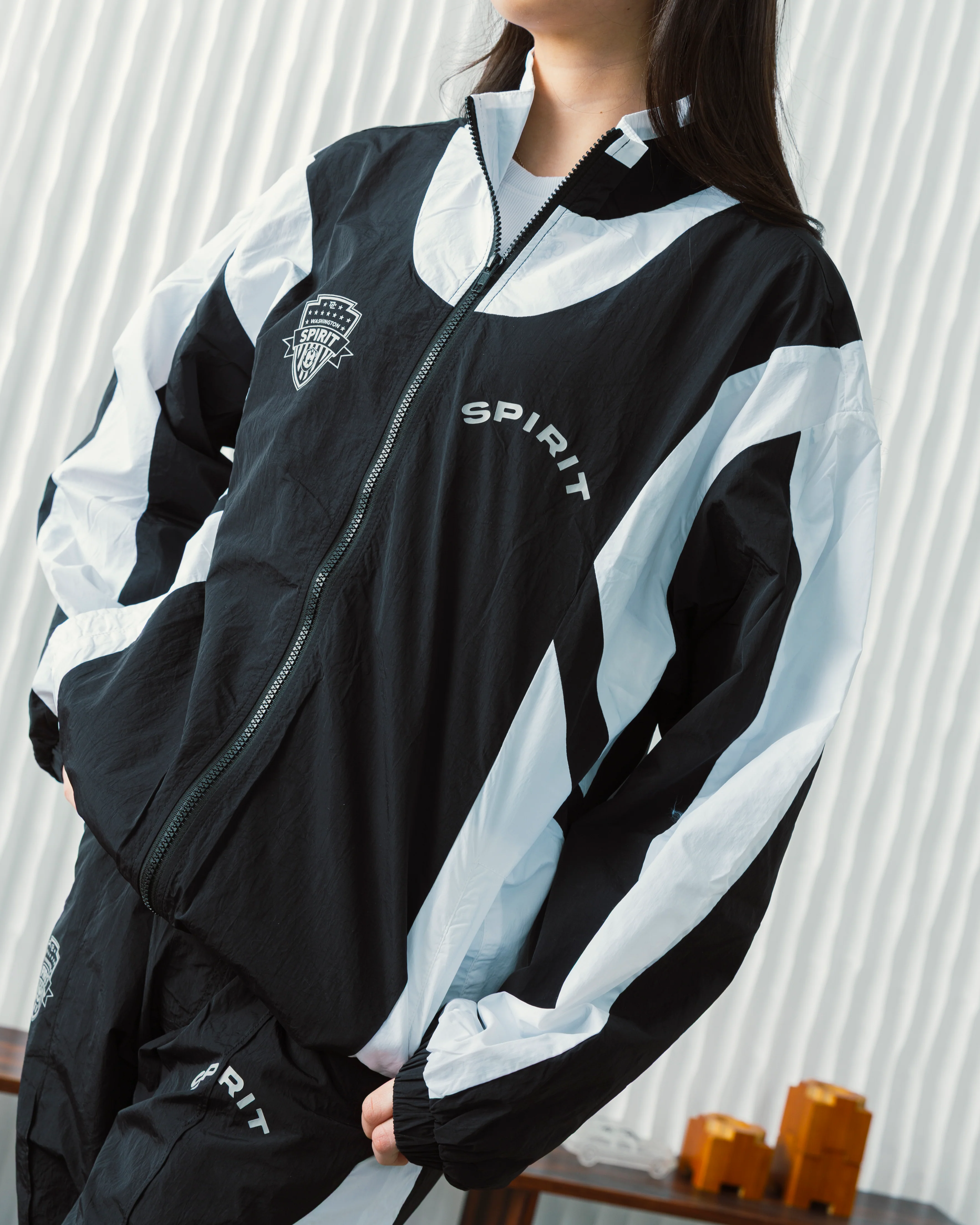 Unisex Washington Spirit Color Block Track Jacket - Image 4