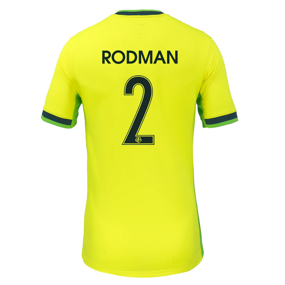 Unisex Washington Spirit Nike Yellow Secondary Replica Trinity Rodman Jersey