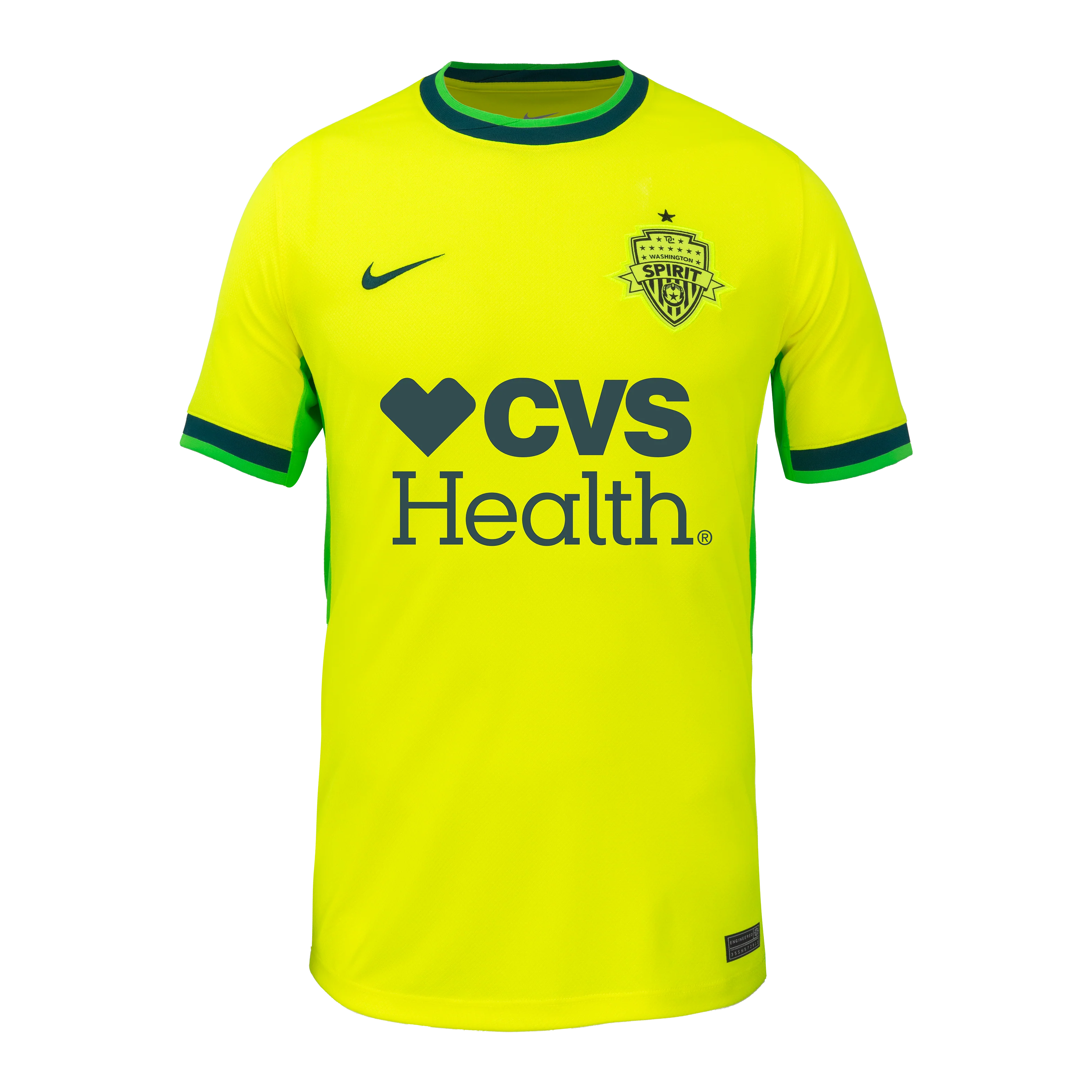 Unisex Washington Spirit Nike Yellow Secondary Replica Trinity Rodman Jersey - Image 2