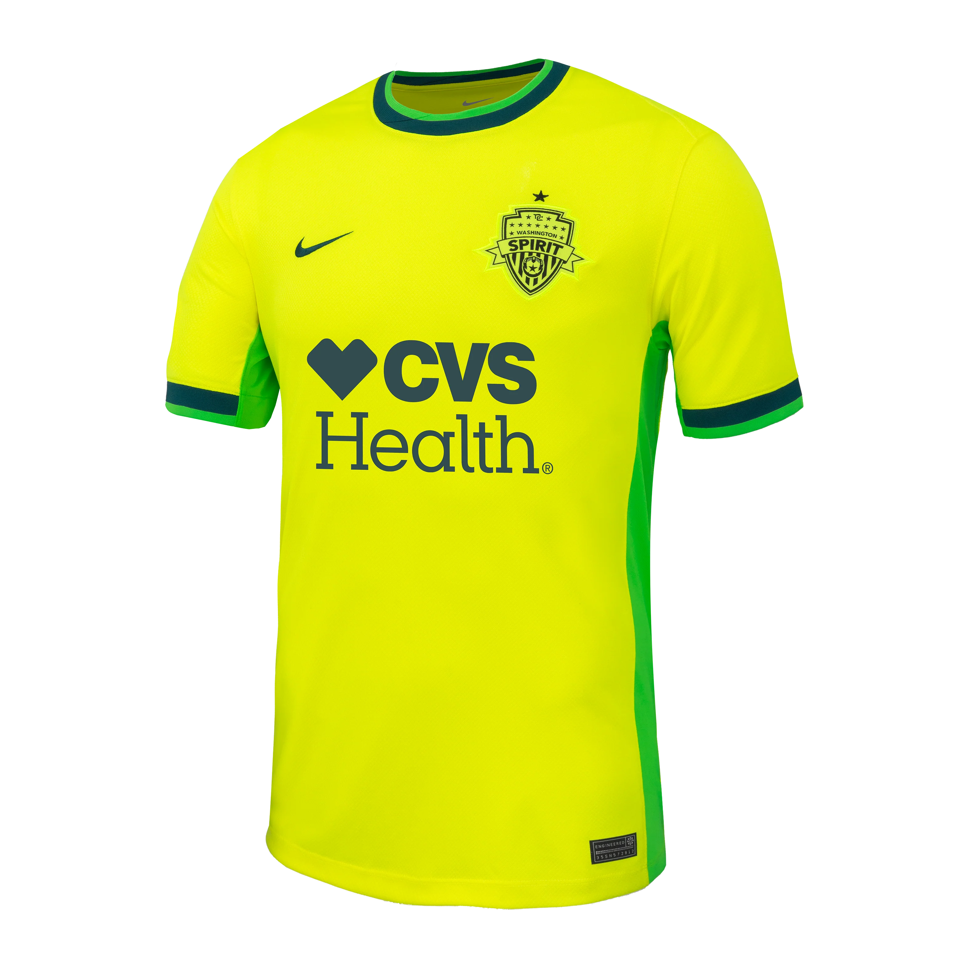 Unisex Washington Spirit Nike Yellow Secondary Replica Trinity Rodman Jersey - Image 3