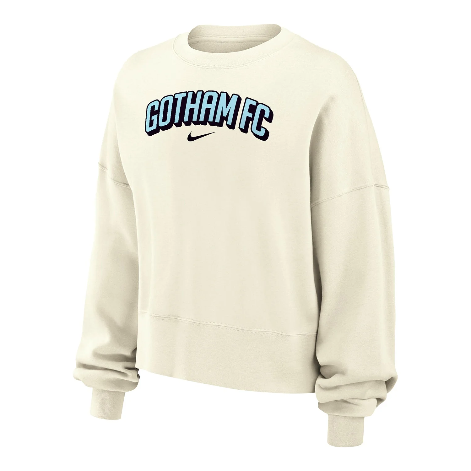 Women's NJ/NY Gotham FC Nike Off-White Status Cropped Crewneck