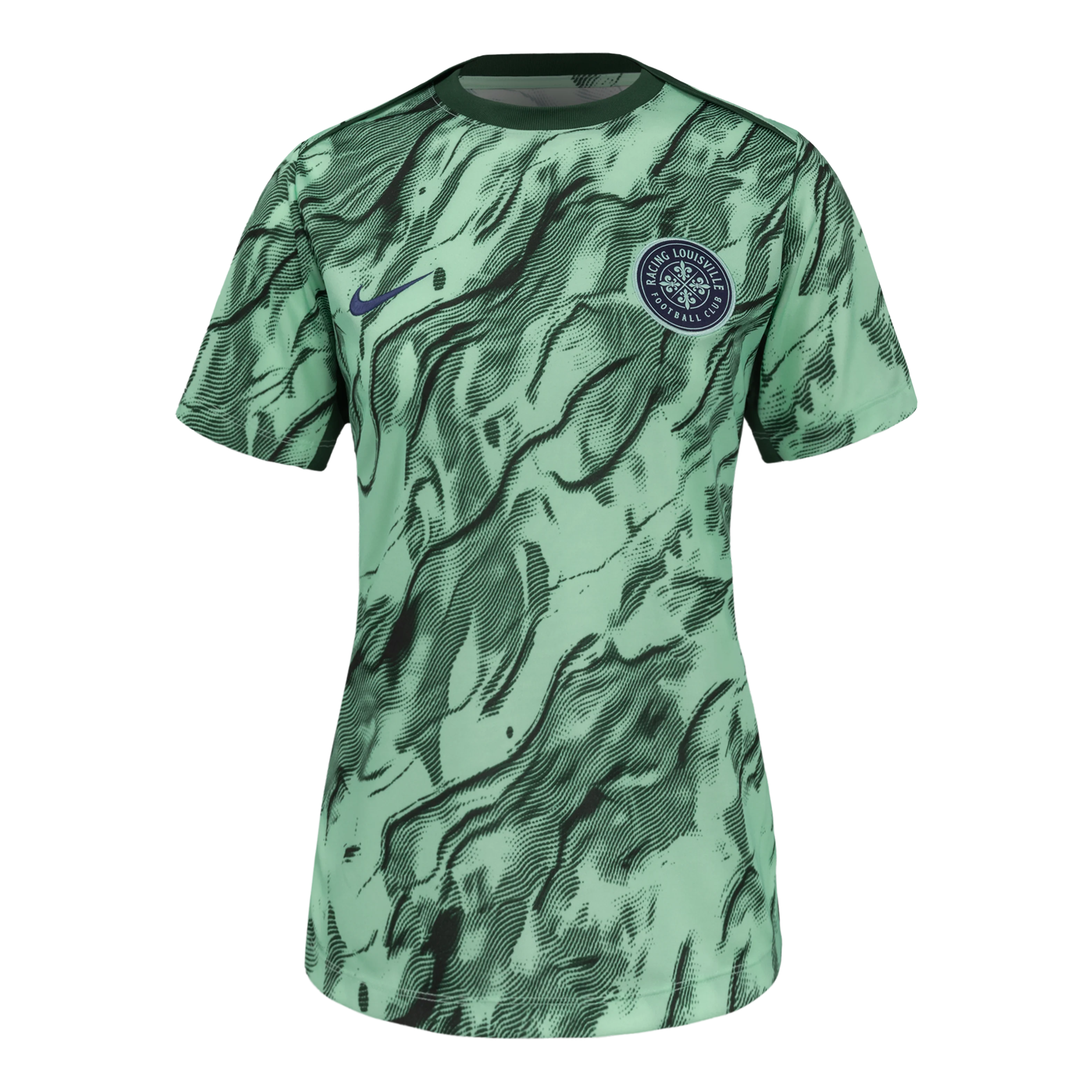 Women's Racing Louisville Nike Green 2025 Pre-Match Top