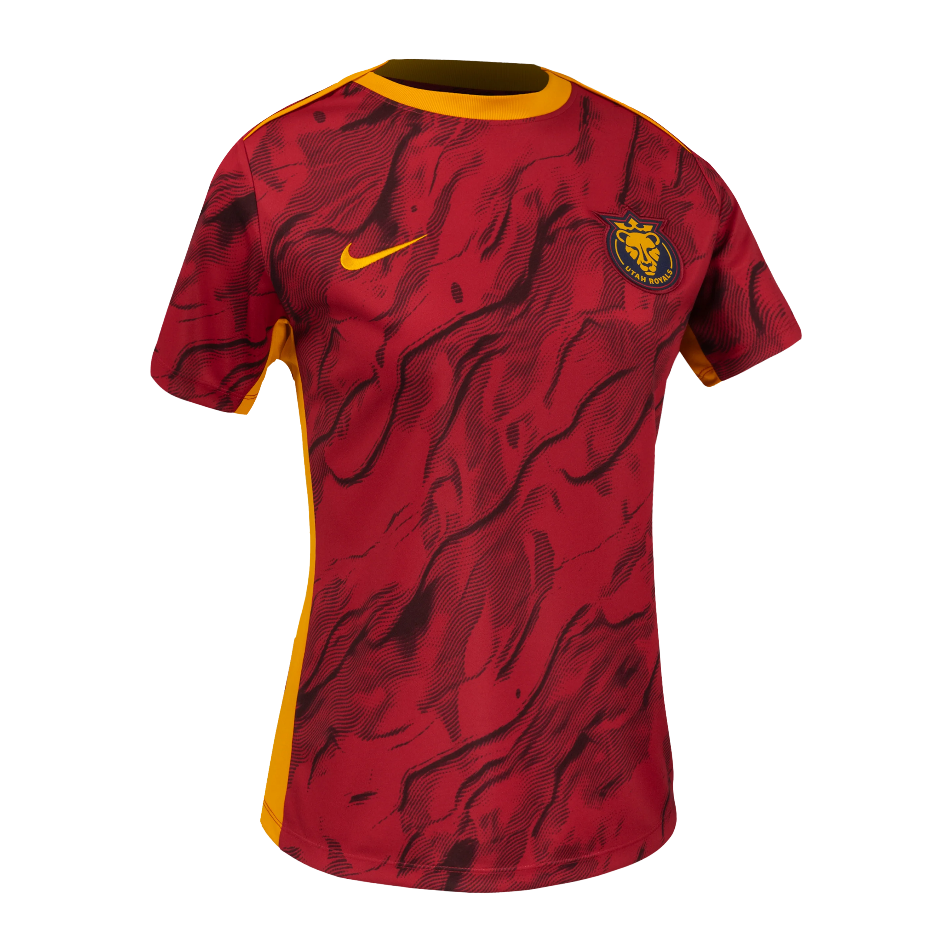 Women's Utah Royals Nike Burgundy 2025 Pre-Match Top - Image 3