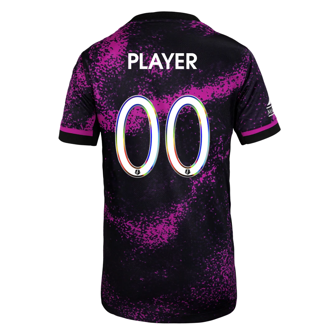 Youth Houston Dash Nike Purple Cosmic Storm 2025 Secondary Replica Jersey - Image 5