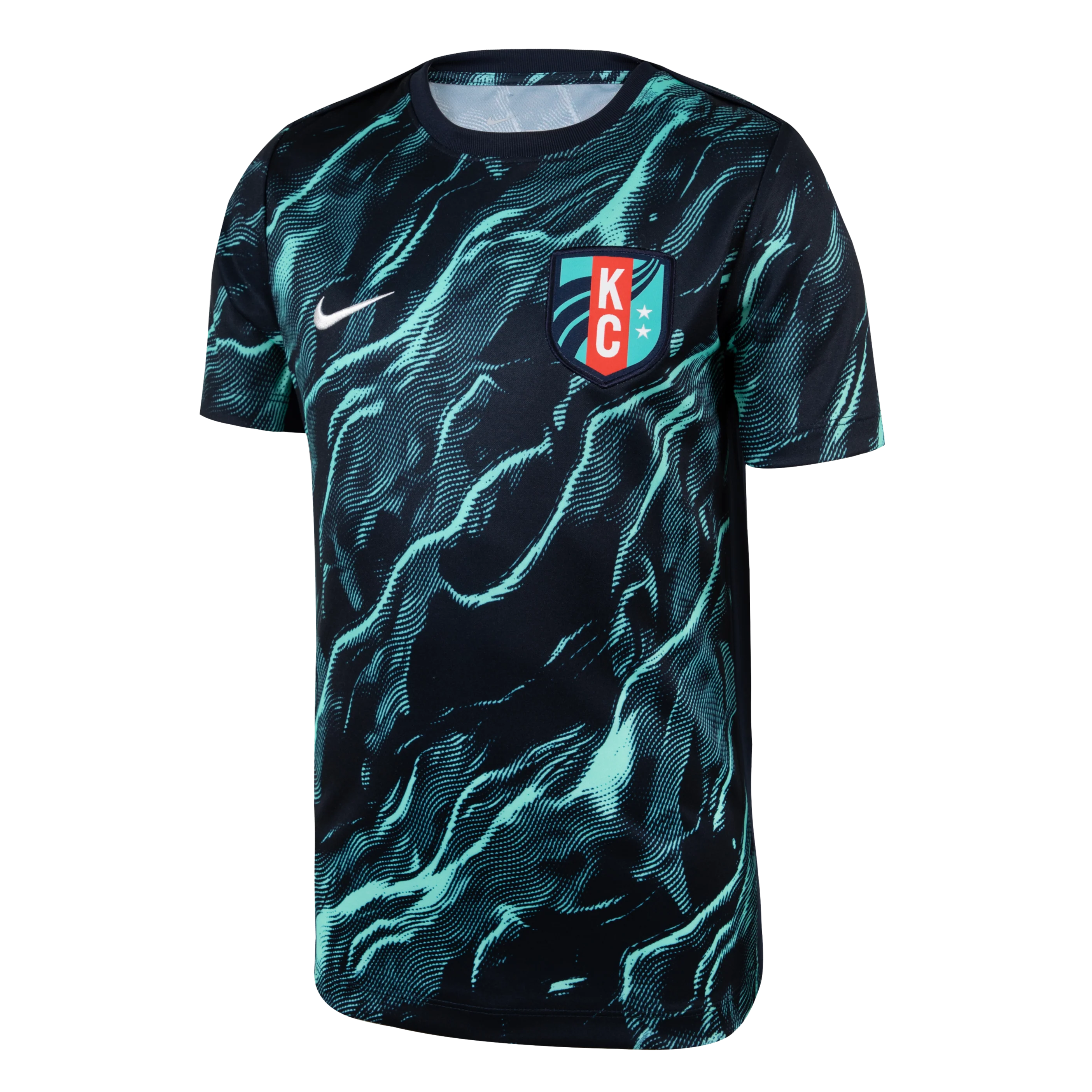 Youth KC Current Nike Black 2025 Pre-Match Top - Image 2