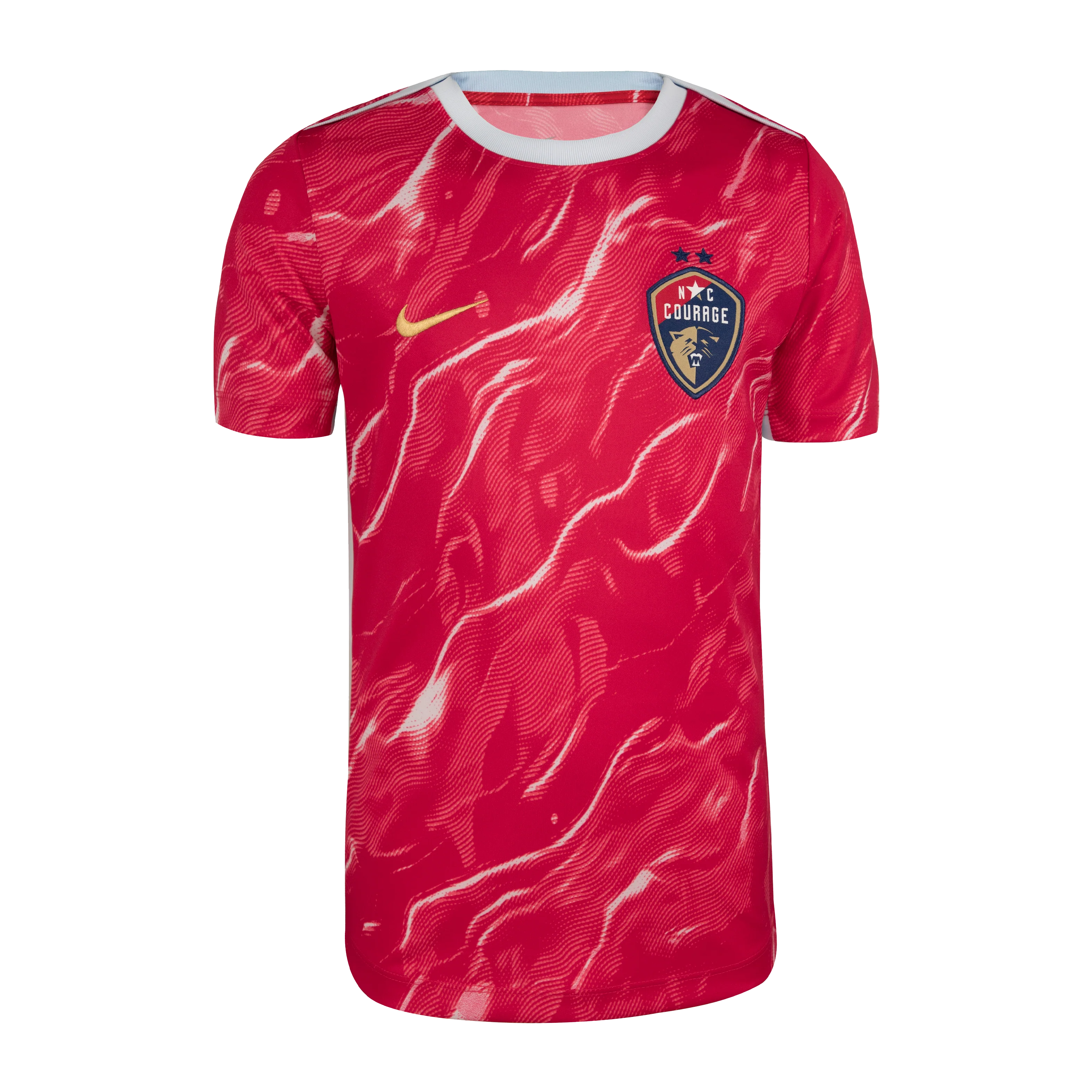 Youth NC Courage Nike Red 2025 Pre-Match Top - Image 3