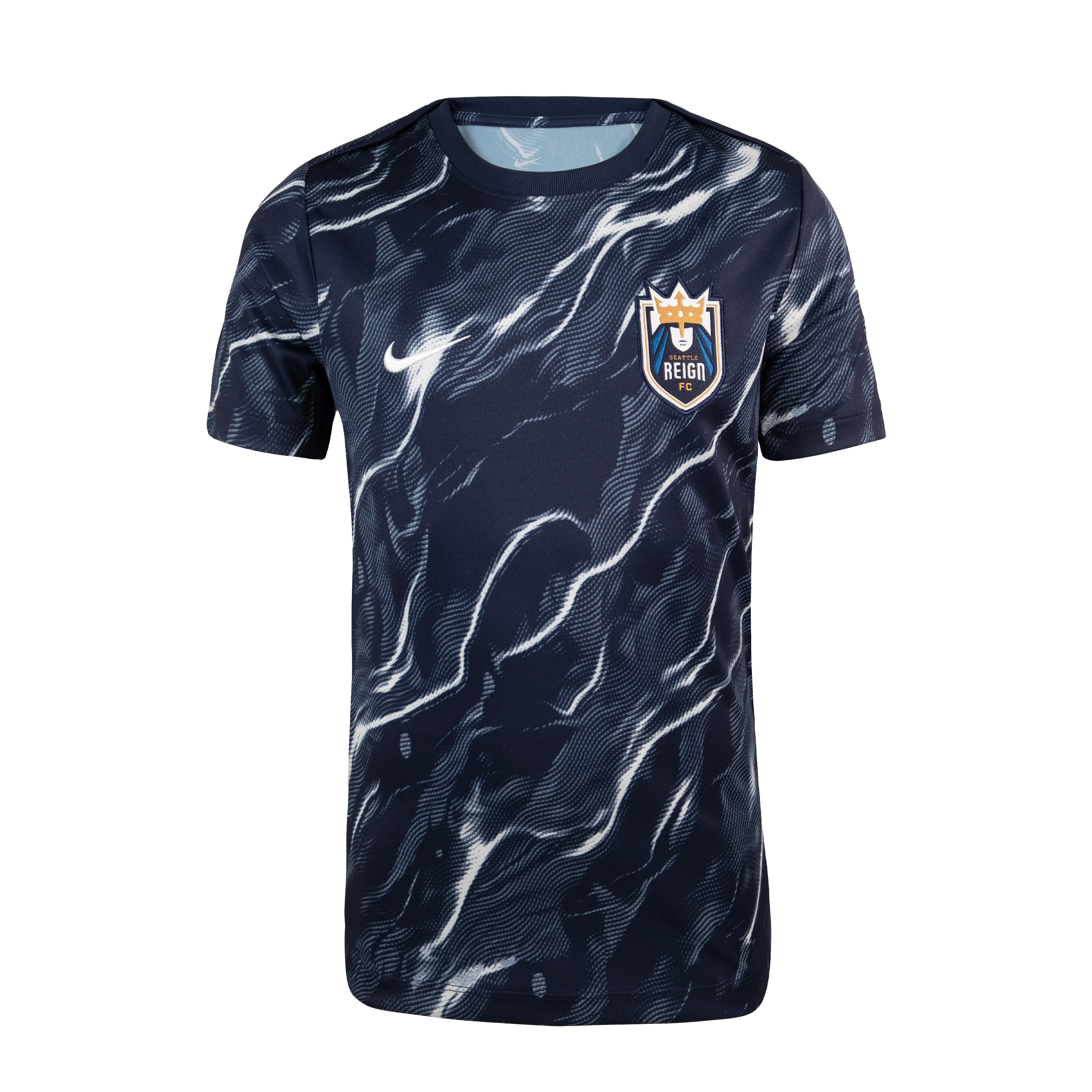 Youth Seattle Reign FC Nike Black 2025 Pre-Match Top