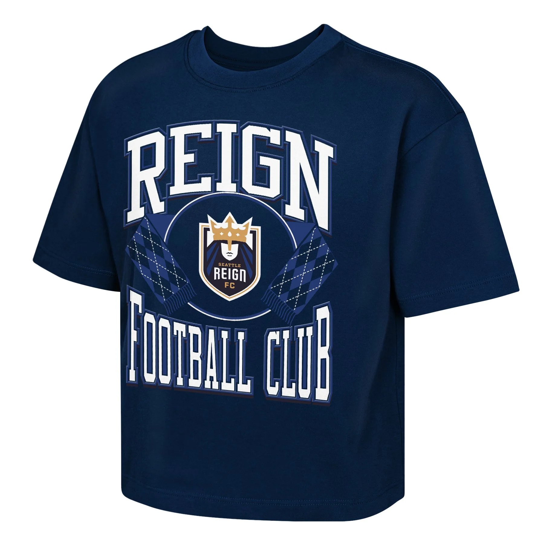 Youth Seattle Reign FC Stack Short Sleeve Boxy Tee
