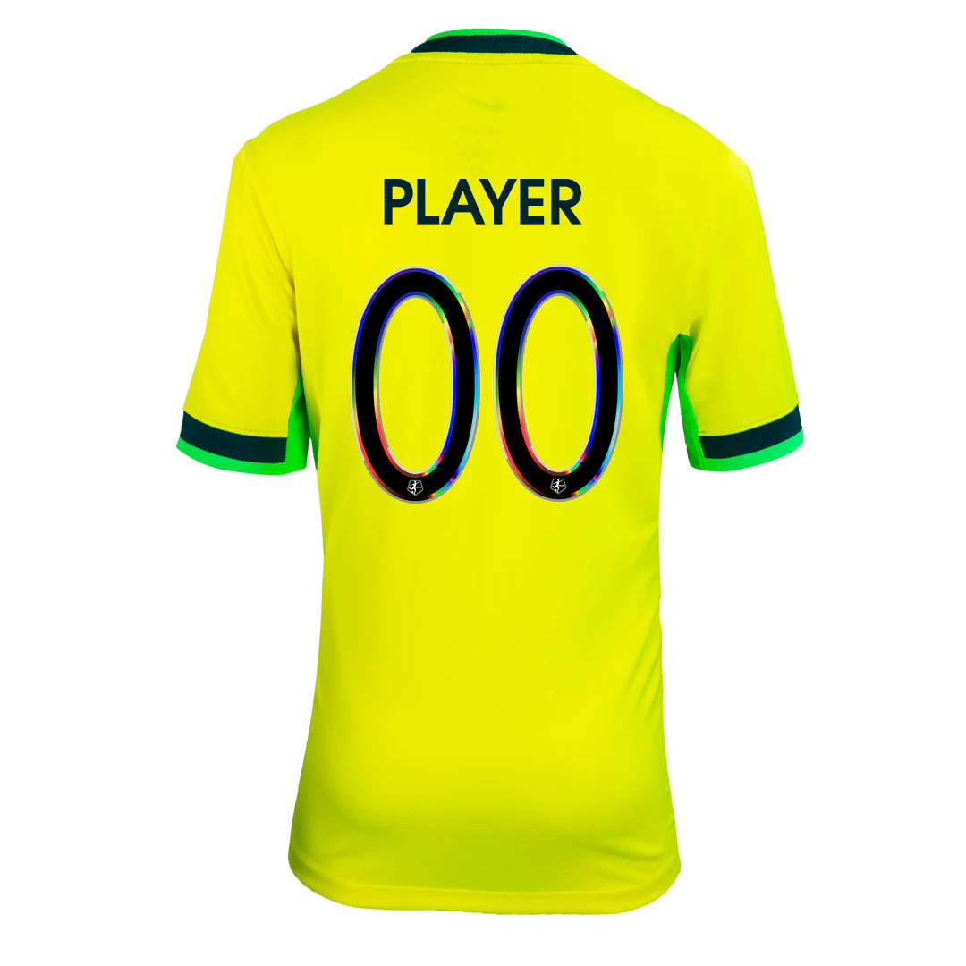 Youth Washington Spirit Nike Yellow Secondary Replica Jersey - Image 5