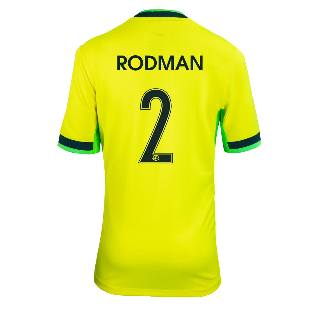 Youth Washington Spirit Nike Yellow Secondary Replica Trinity Rodman Jersey